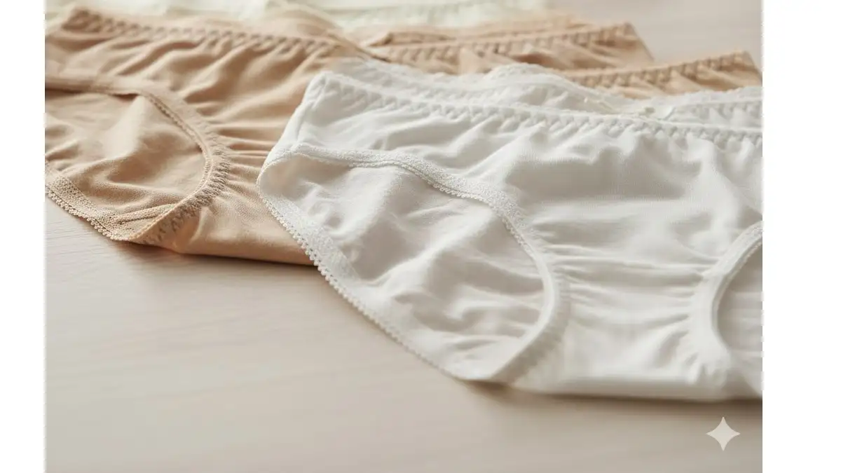 لباس زیر مناسب دوران قاعدگی با جنس نخی و طراحی راحت